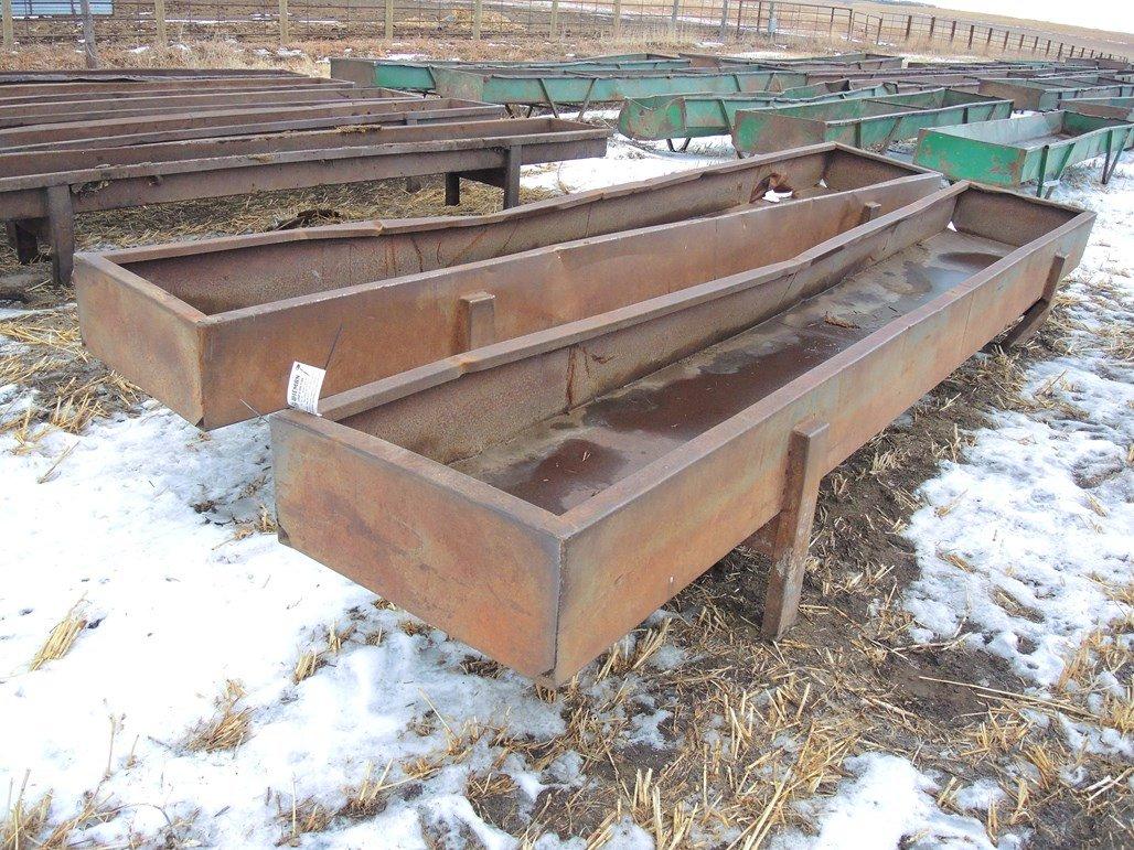 16' Metal Feed Bunks