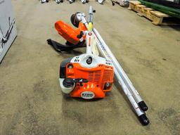 New Stihl KM56RC Gas Powered Power-unit w/two attaching heads