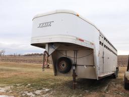 2003 Exiss 7' x 24' Stock Trailer #