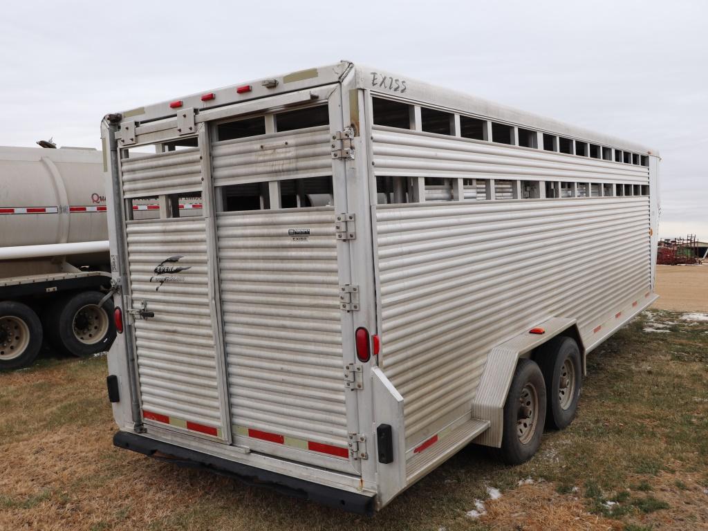 2003 Exiss 7' x 24' Stock Trailer #