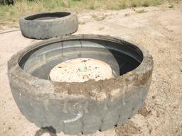 Turned Tire Water Fountain