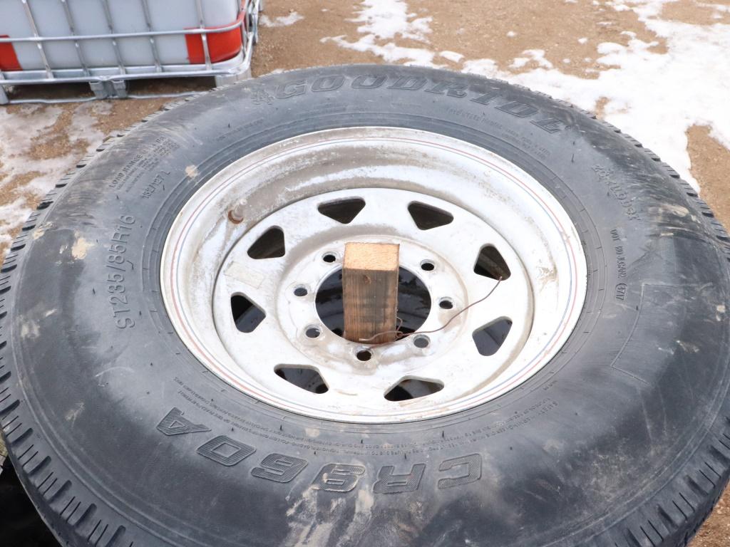 Used 16" 8 Hole Trailer Spares #