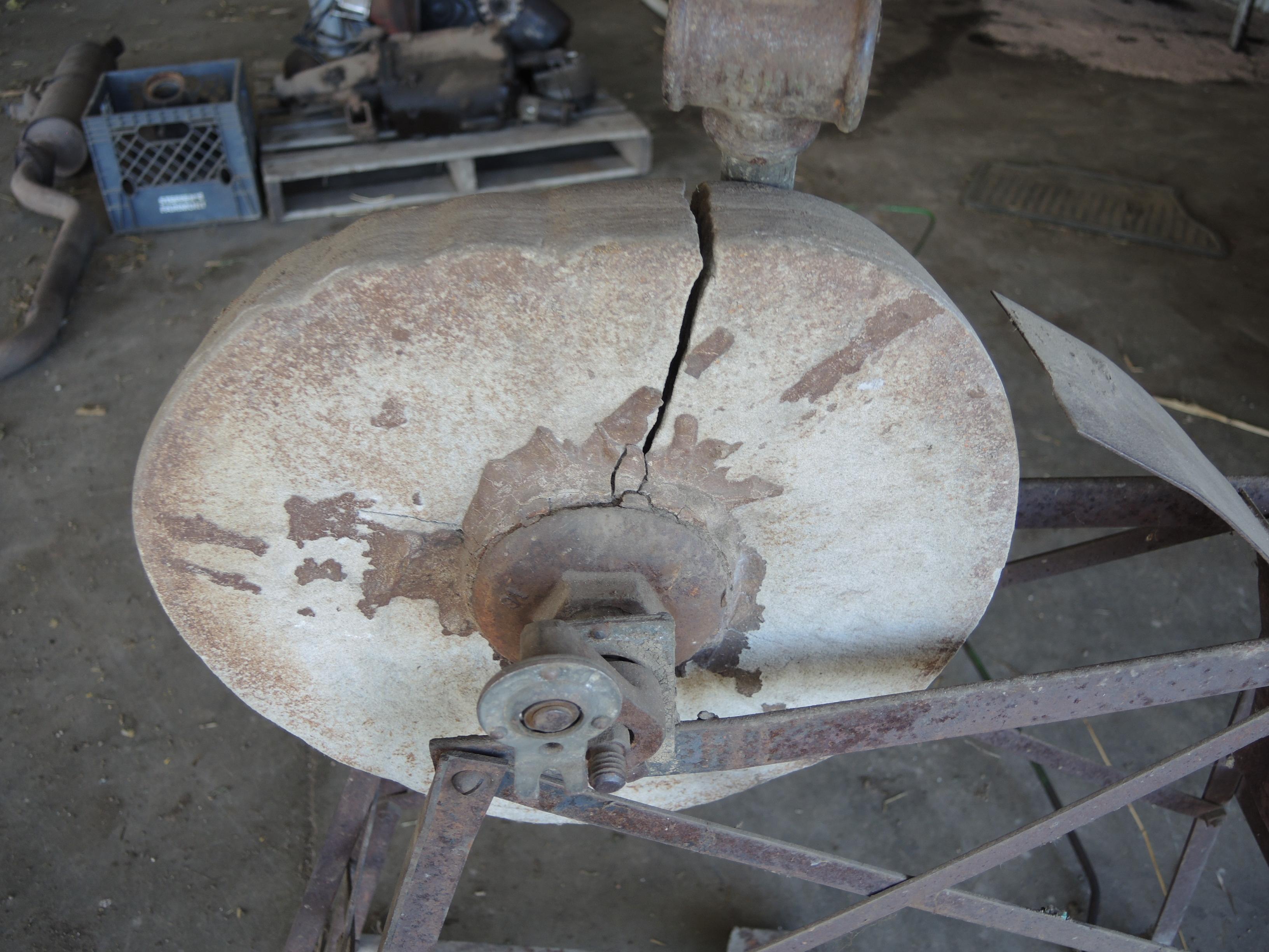 Antique Grinding Wheel