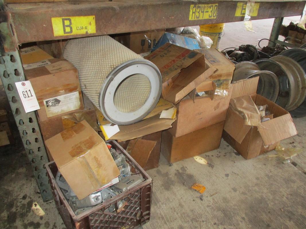 Contents under shelf,filter,dually wheels,breaker boxes,electric winches,1/2 ton chain hoist and mis