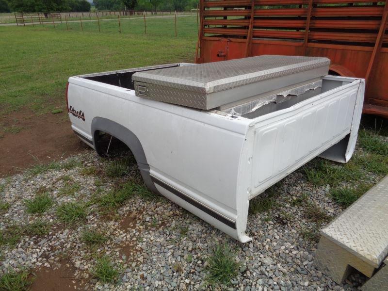 Chevrolet Truck Bed with Tool Box and bumper