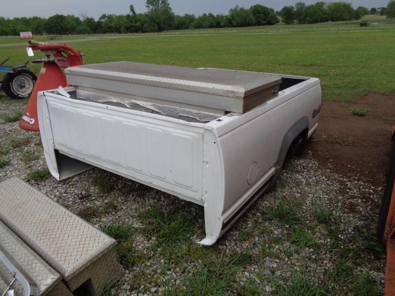 Chevrolet Truck Bed with Tool Box and bumper