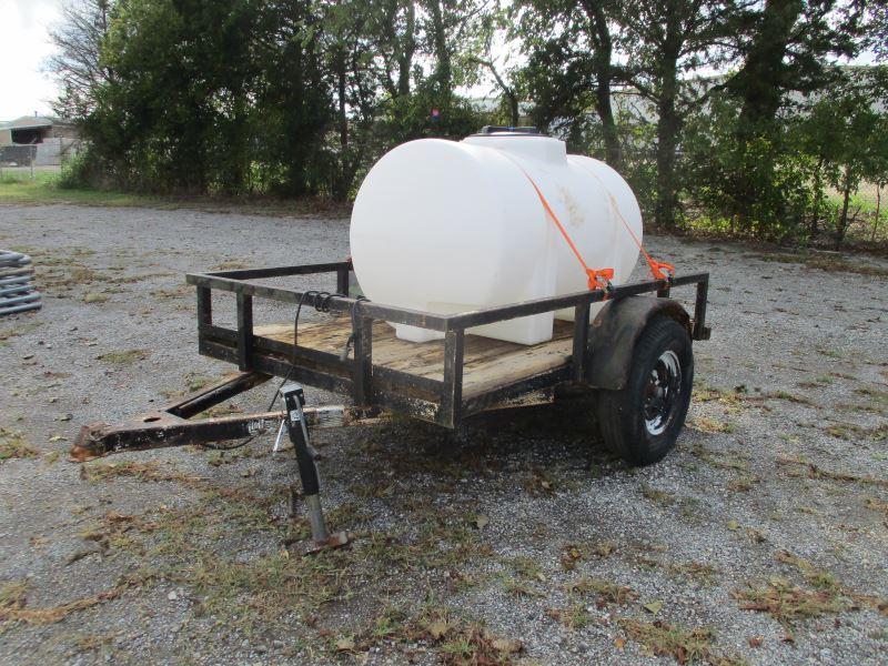 2 Wheel Trailer with 300 Gallon Poly Tank