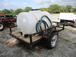 2 Wheel Trailer with 300 Gallon Poly Tank