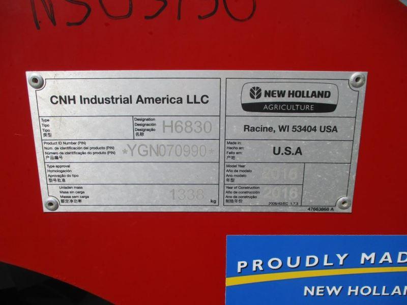 New Holland H6830 SN YGN070990