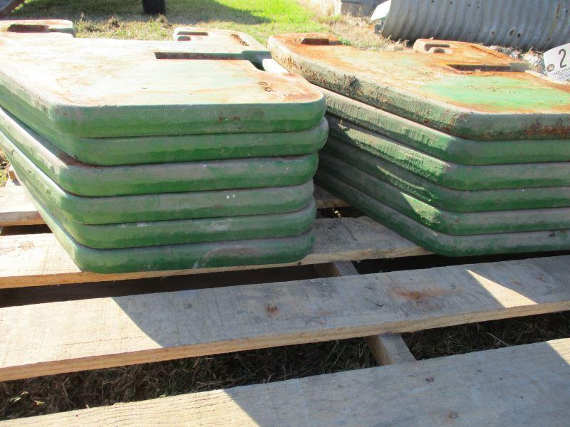 (12) New Style John Deere Weights