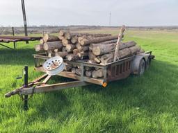 14' Utility Trailer with Wood Posts
