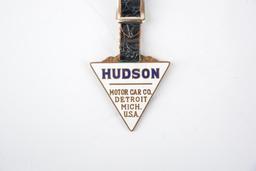 Hudson Automobile Enamel Metal Watch Fob