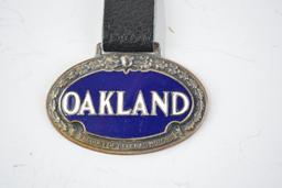Oakland Automobile Enamel Metal Watch Fob
