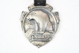 Polarine Motor Oil Company Metal Watch Fob