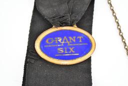 Grant Six Automobile Company Enamel Metal Watch Fob