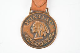 Pontiac Automobile Metal Watch Fob
