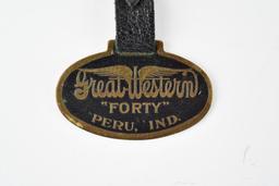 Great Western Truck Company Metal Watch Fob