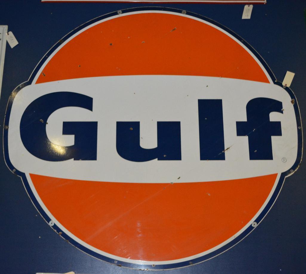 Gulf w/ wings ID Porcelain Sign (TAC)