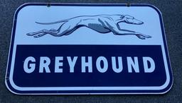 Greyhound w/ logo Porcelain sign (TAC)