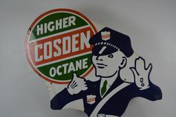 Cosden Higher Octane Policeman Sign (TAC)