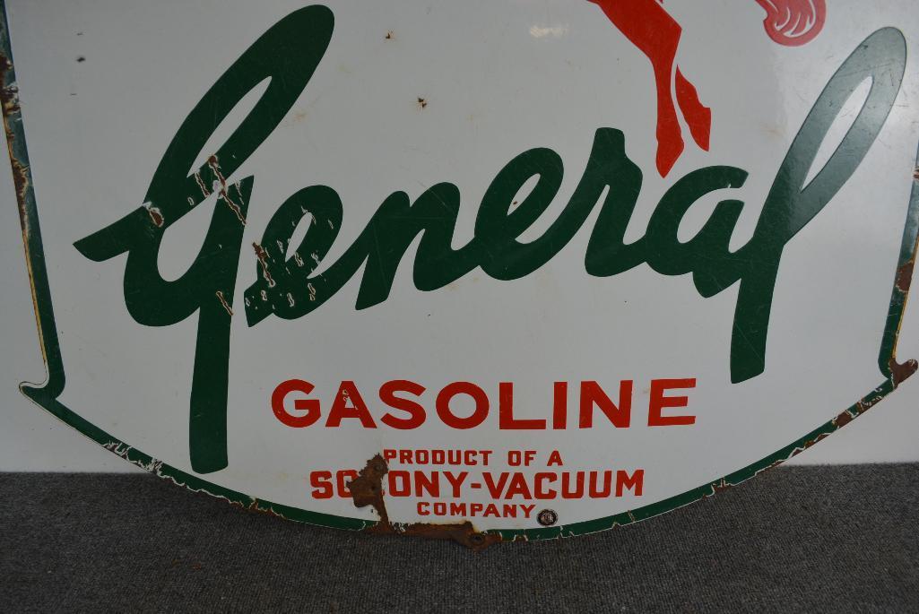 Rare General Gasoline (green) Pegasus Sign (TAC)