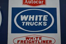 White Autocar Freightliner Trucks Sign (TAC)