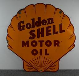 Golden Shell Motor Porcelain Sign (TAC)