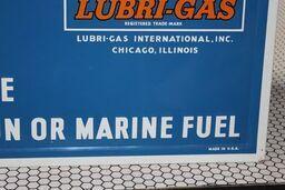 Lubri-Gas w/Camel logo Gasoline Metal Sign SST