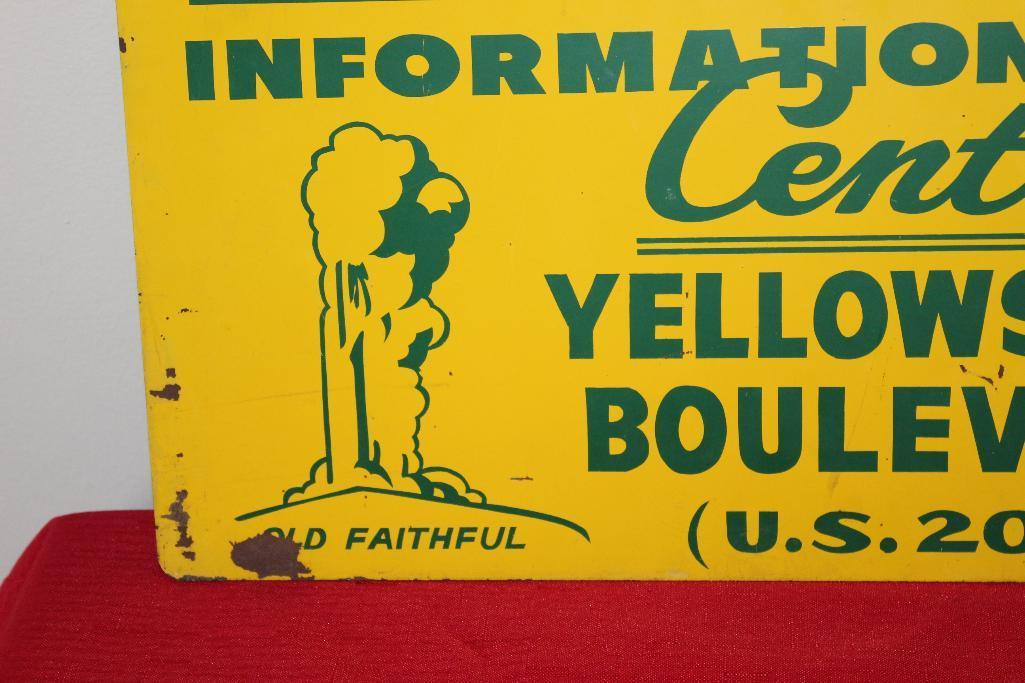 Yellowstone Boulevard Travel Information sign