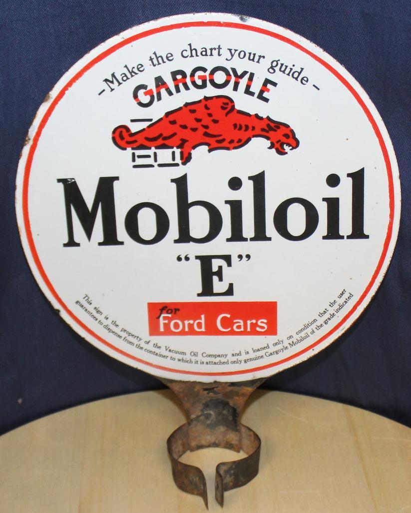 Mobil oil gargoyle ?E? For Ford cars sign