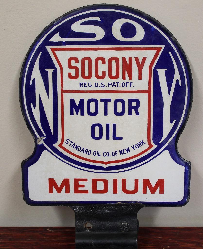 Socony Standard of NY medium motor oil sign (TAC)