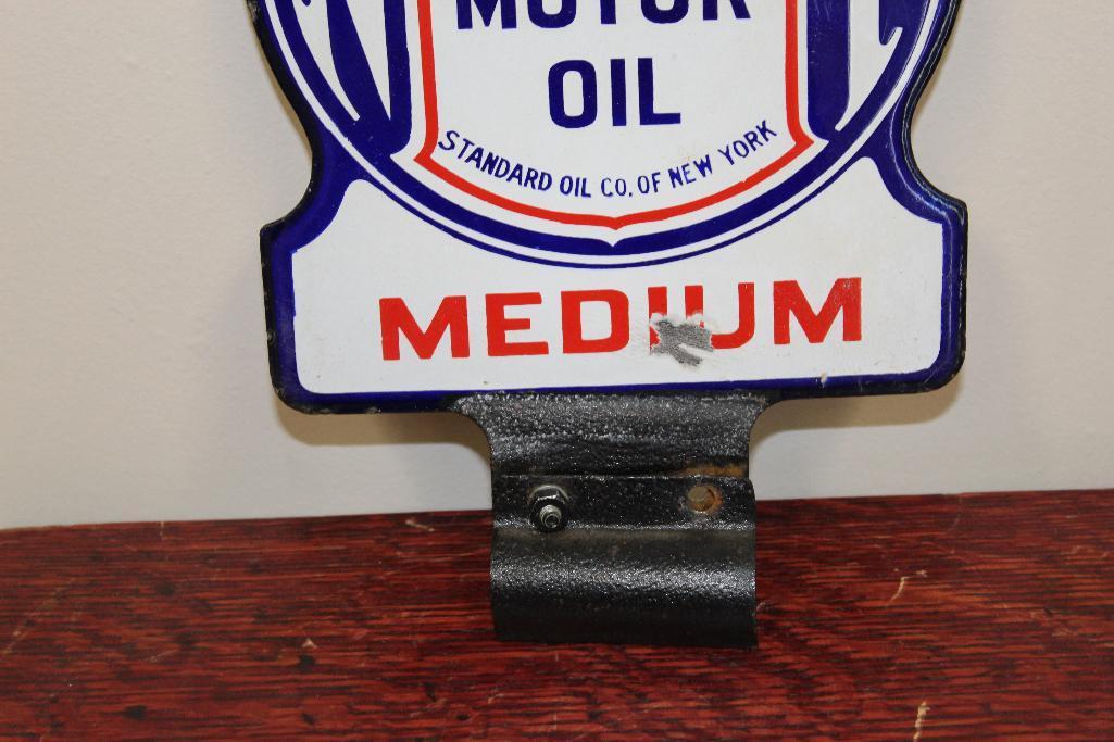 Socony Standard of NY medium motor oil sign (TAC)