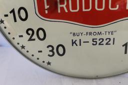 Rio Grande petroleum products round thermometer