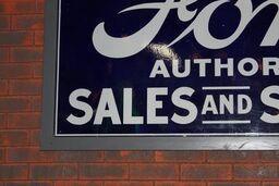 Ford Authorized Sales & Service Porcelain Sign