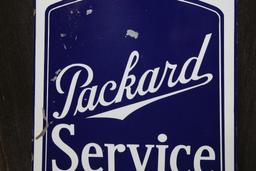 Packard radiator diecut style service sign