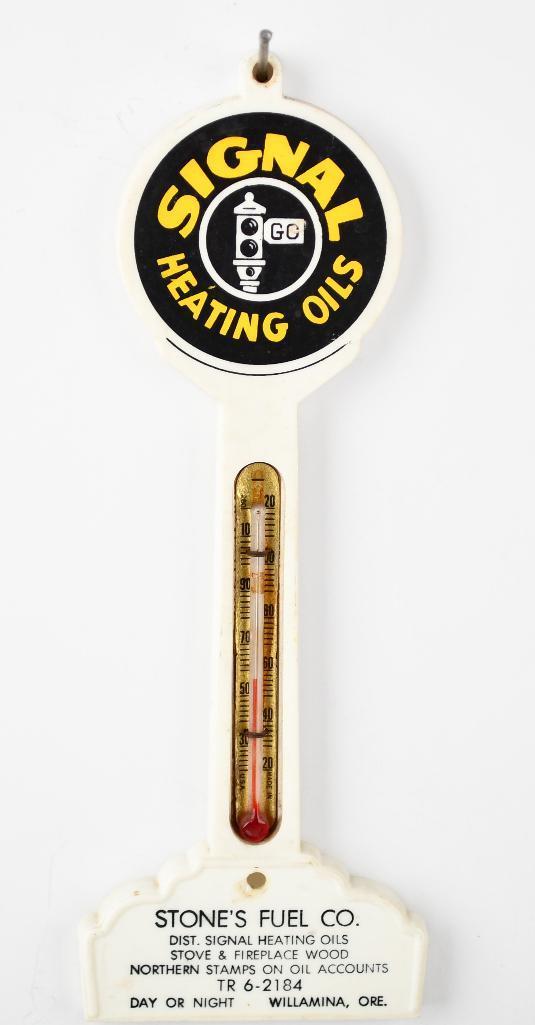 Signal Heating Oils w/logo Plastic Pole Thermometer