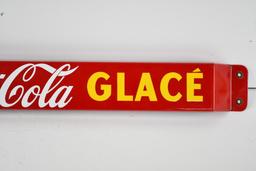 Coca-Cola Buvez Glace Porcelain Door Push Sign