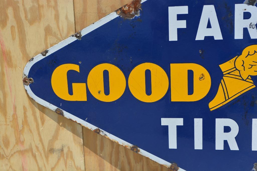 Goodyear Farm Tires Porcelain Sign