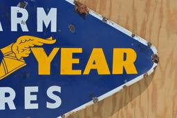 Goodyear Farm Tires Porcelain Sign