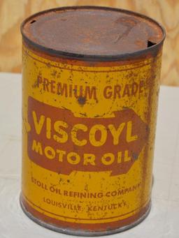 Stoll Viscoyl Motor Oil Quart Metal Can