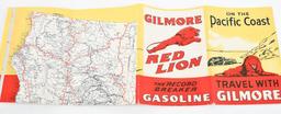 Circa 1930 Gilmore California Road Map