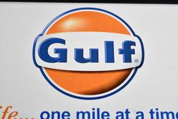 Gulf "Life-one mile at a time" Metal Sign