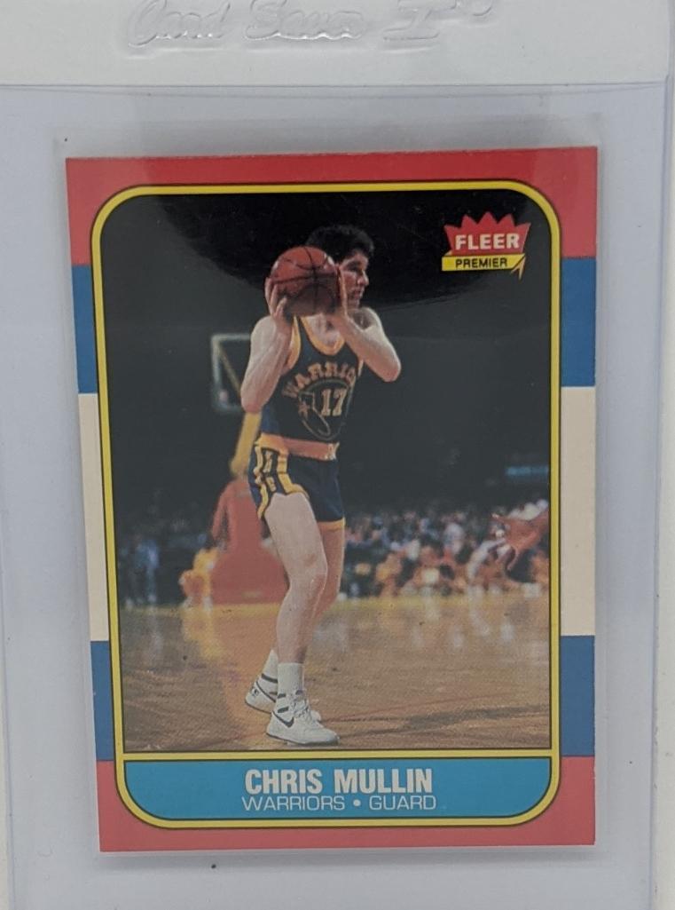 1986 Fleer Chris Mullin NBA Rookie Card Ex to NrMint