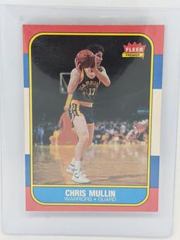 1986 Fleer Chris Mullin NBA Rookie Card Ex to NrMint