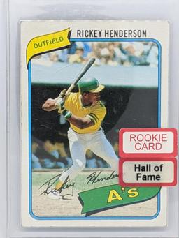 1980 Rickey Henderson HOF Topps Rookie Card