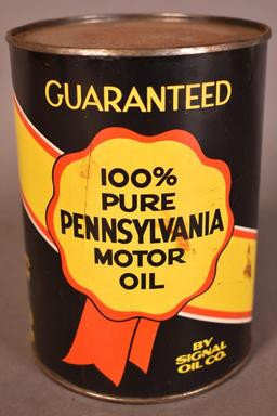 Signal Penn Motor Oil Quart Can