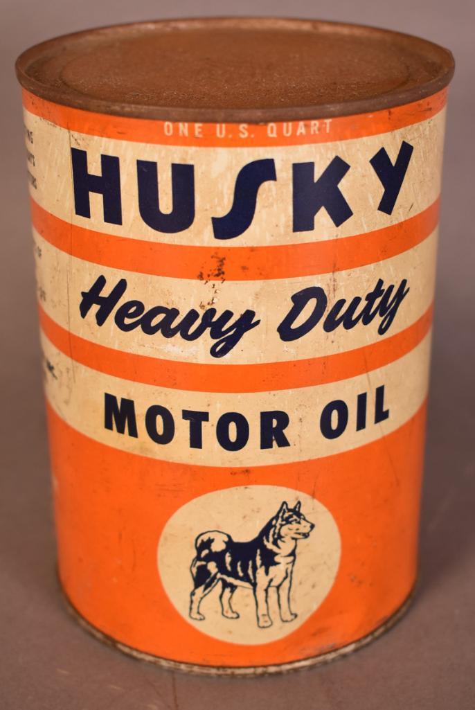 Husky Motor Oil w/small logo Quart Can