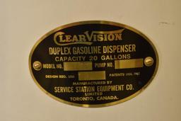 Service Station Equipment (Canadian Double) Twi Ten Gallon Visible Gas Pump