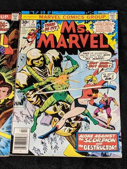 Ms. Marvel #1 Key First Comic Book Marvel plus Ms. Marvel Comic #2