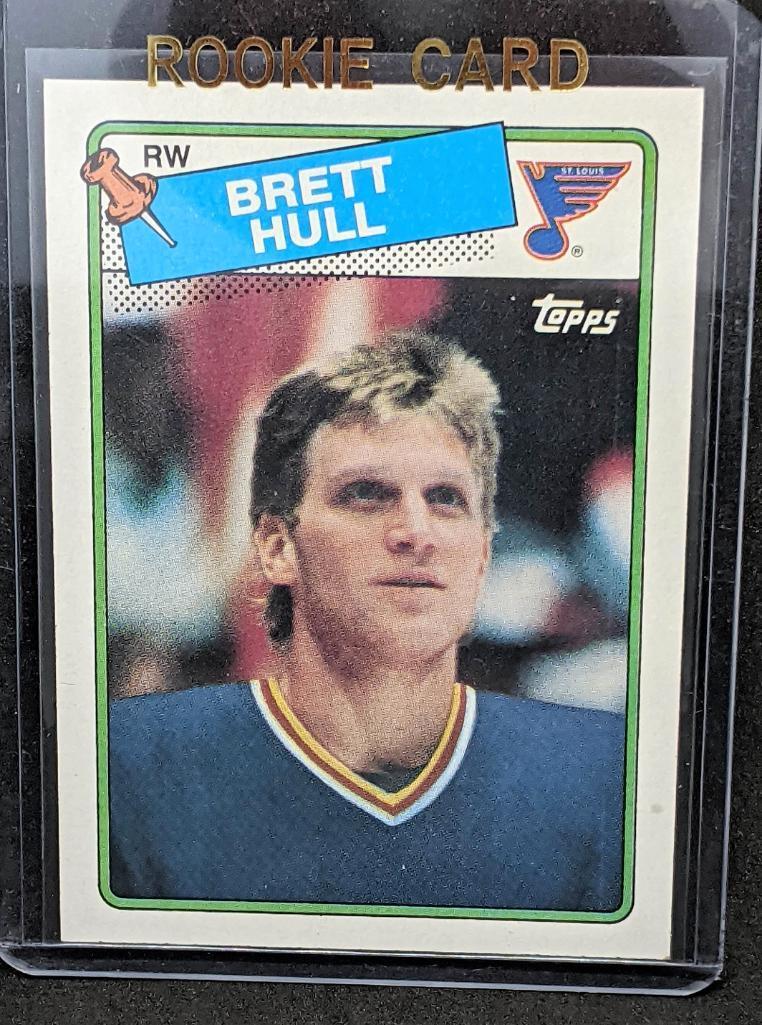 1988 Topps Brett Hull NHL Hockey Rookie Card
